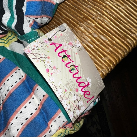 NWT size Med Adorable patchwork style sundress fully lined soft fringe detail - Picture 9 of 11